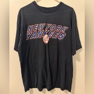 Vintage New York Yankees Black T-Shirt- Unknown Size